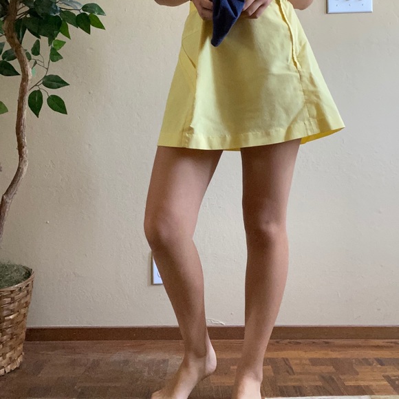 Vintage Yellow Tennis Skirt - Picture 1 of 4
